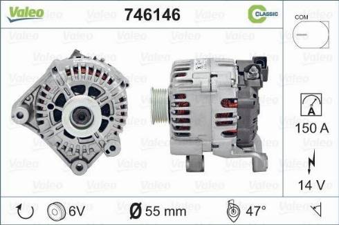 Valeo 746146 - Alternator www.autospares.lv