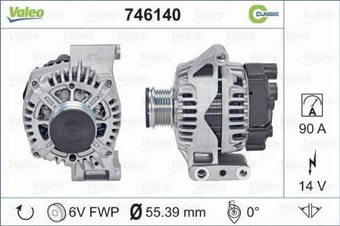 Valeo 746140 - Ģenerators www.autospares.lv