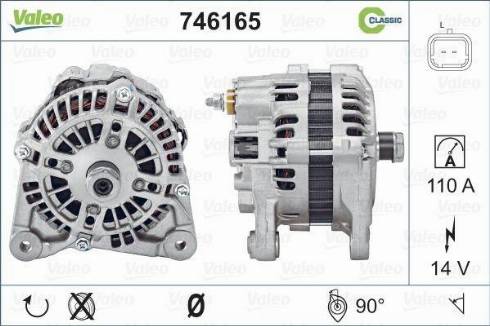 Valeo 746165 - Ģenerators autospares.lv