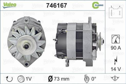 Valeo 746167 - Alternator www.autospares.lv