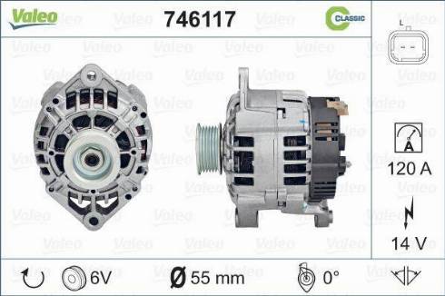 Valeo 746117 - Ģenerators www.autospares.lv