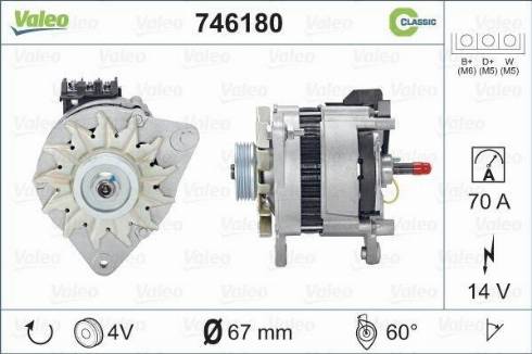 Valeo 746180 - Alternator www.autospares.lv