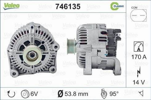 Valeo 746135 - Ģenerators autospares.lv