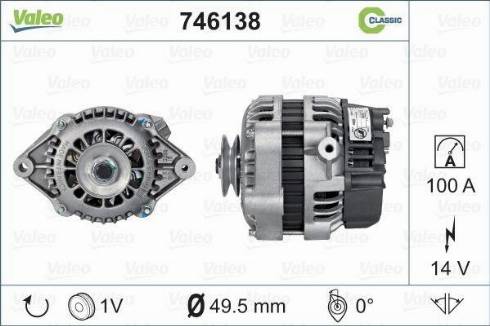 Valeo 746138 - Alternator www.autospares.lv