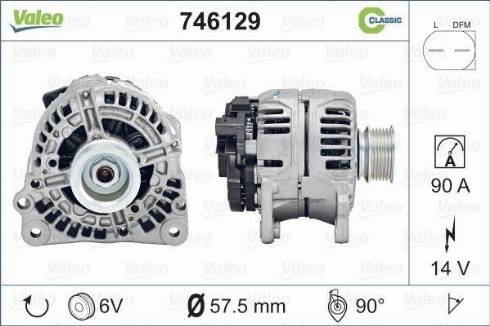 Valeo 746129 - Alternator www.autospares.lv