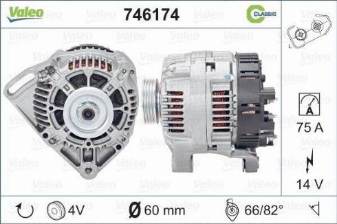 Valeo 746174 - Ģenerators www.autospares.lv