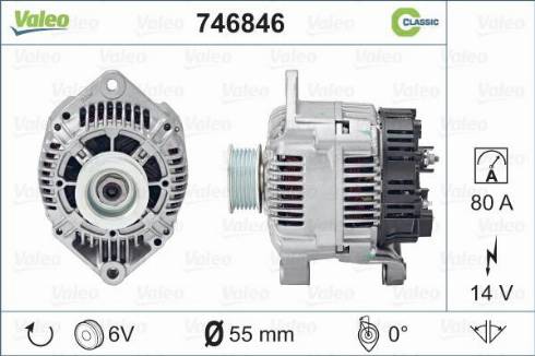 Valeo 746846 - Alternator www.autospares.lv