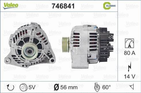 Valeo 746841 - Ģenerators autospares.lv