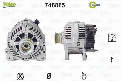 Valeo 746865 - Генератор www.autospares.lv