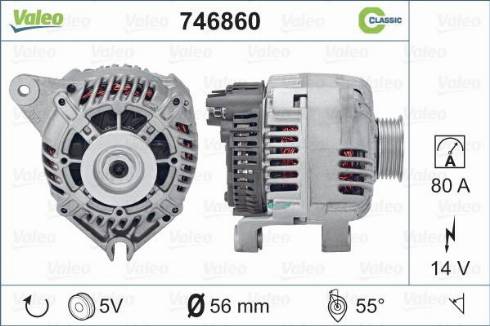 Valeo 746860 - Ģenerators autospares.lv