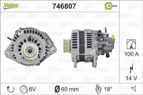 Valeo 746807 - Ģenerators www.autospares.lv