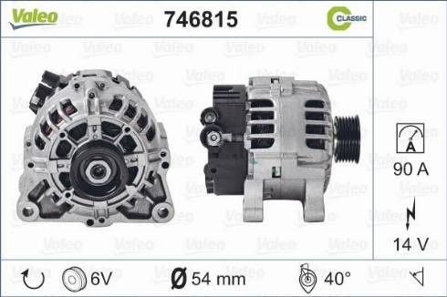 Valeo 746815 - Ģenerators autospares.lv