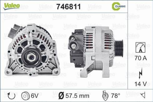 Valeo 746811 - Ģenerators autospares.lv