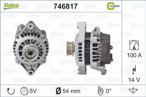 Valeo 746817 - Ģenerators autospares.lv