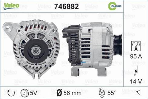 Valeo 746882 - Ģenerators autospares.lv