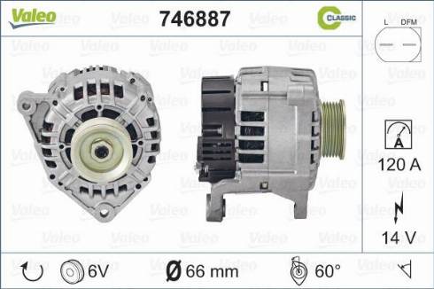 Valeo 746887 - Ģenerators autospares.lv