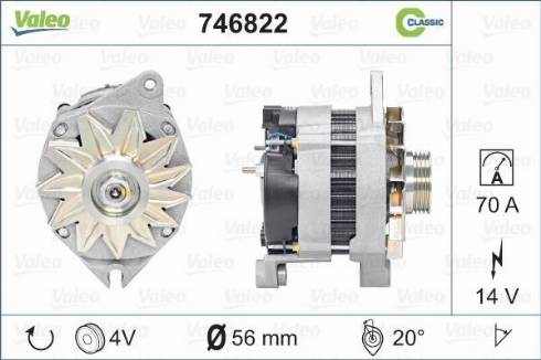 Valeo 746822 - Ģenerators autospares.lv