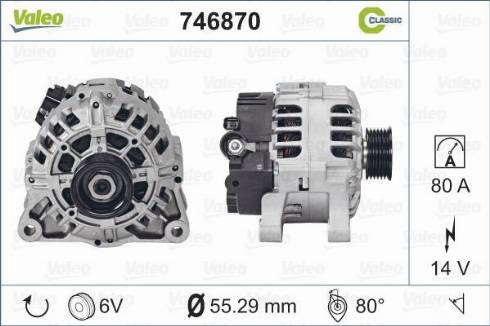 Valeo 746870 - Alternator www.autospares.lv