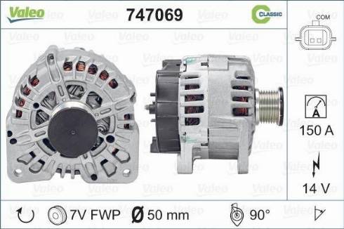 Valeo 747069 - Ģenerators www.autospares.lv