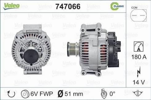 Valeo 747066 - Ģenerators autospares.lv