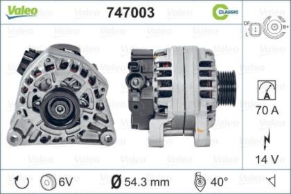 Valeo 747003 - Ģenerators autospares.lv