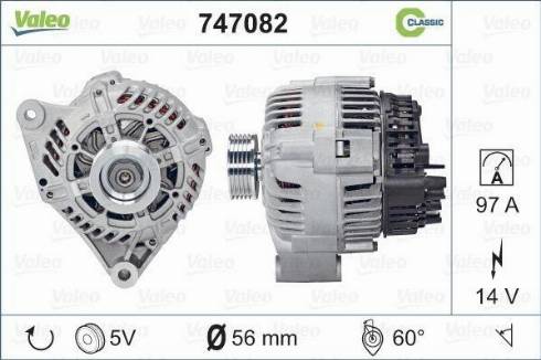 Valeo 747082 - Ģenerators autospares.lv