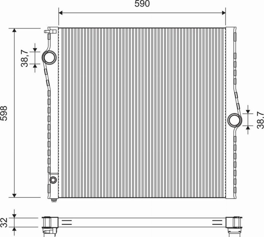 Valeo 701450 - Radiators, Motora dzesēšanas sistēma www.autospares.lv