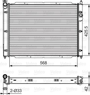 Valeo 701543 - Radiators, Motora dzesēšanas sistēma www.autospares.lv