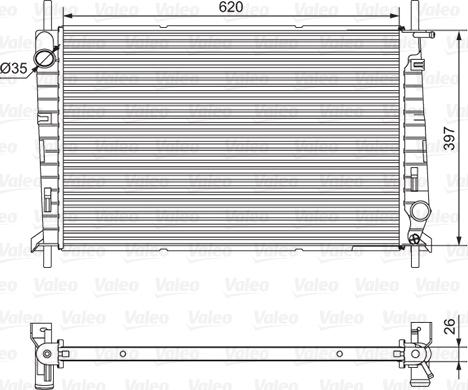 Valeo 701527 - Radiators, Motora dzesēšanas sistēma www.autospares.lv