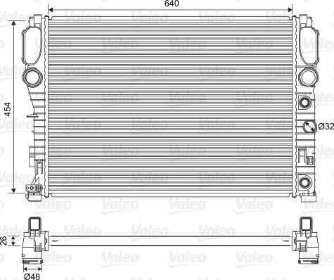 Valeo 701575 - Radiators, Motora dzesēšanas sistēma www.autospares.lv