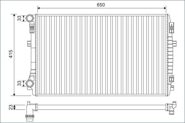 Valeo 701129 - Radiators, Motora dzesēšanas sistēma www.autospares.lv