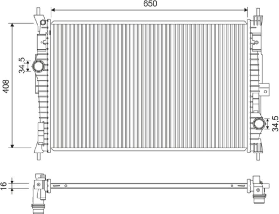 Valeo 701173 - Radiators, Motora dzesēšanas sistēma www.autospares.lv