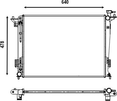 Valeo 701813 - Radiators, Motora dzesēšanas sistēma www.autospares.lv