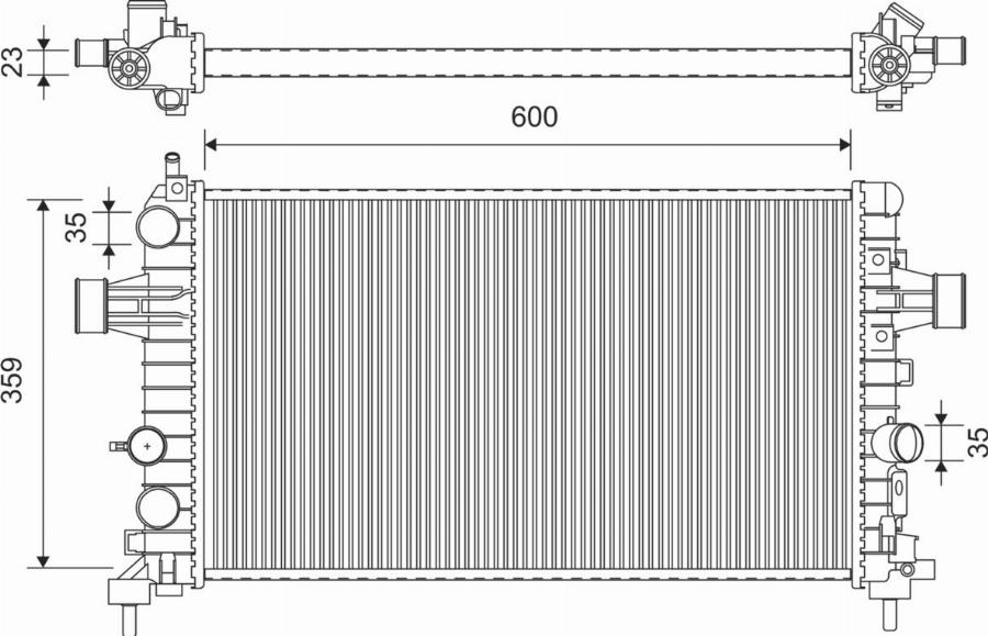 Valeo 701368 - Radiators, Motora dzesēšanas sistēma www.autospares.lv