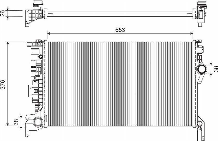 Valeo 701300 - Radiators, Motora dzesēšanas sistēma www.autospares.lv