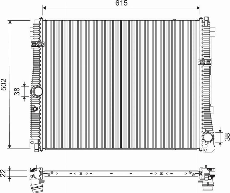 Valeo 701311 - Radiators, Motora dzesēšanas sistēma www.autospares.lv