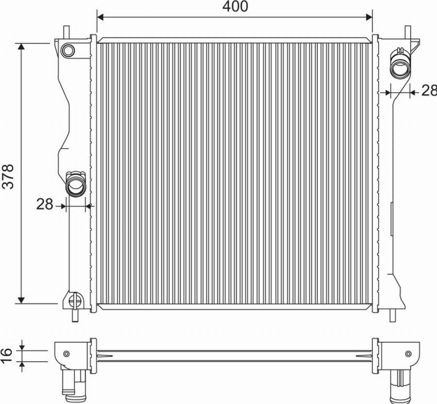 Valeo 701317 - Radiators, Motora dzesēšanas sistēma www.autospares.lv