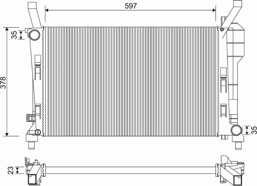 Valeo 701336 - Radiators, Motora dzesēšanas sistēma www.autospares.lv