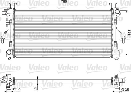 Valeo 701727 - Radiators, Motora dzesēšanas sistēma www.autospares.lv