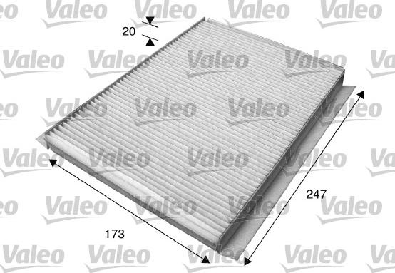 Valeo 715596 - Filtrs, Salona telpas gaiss www.autospares.lv