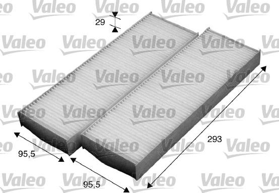 Valeo 715593 - Filtrs, Salona telpas gaiss www.autospares.lv