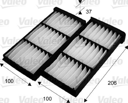 Valeo 715545 - Filtrs, Salona telpas gaiss www.autospares.lv