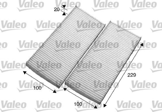 Valeo 715569 - Filtrs, Salona telpas gaiss www.autospares.lv