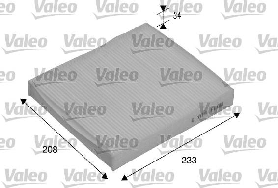 Valeo 715510 - Filter, interior air www.autospares.lv