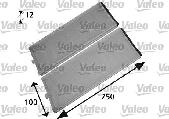 Valeo 715525 - Filter, interior air www.autospares.lv