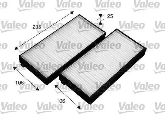 Valeo 715523 - Filtrs, Salona telpas gaiss www.autospares.lv