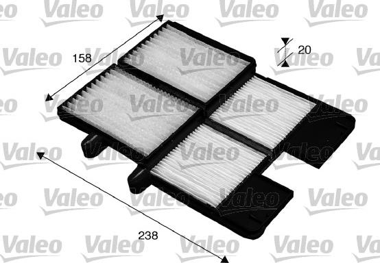 Valeo 715572 - Filtrs, Salona telpas gaiss www.autospares.lv