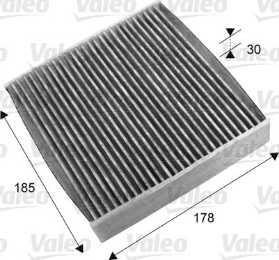 Valeo 715695 - Filter, interior air www.autospares.lv