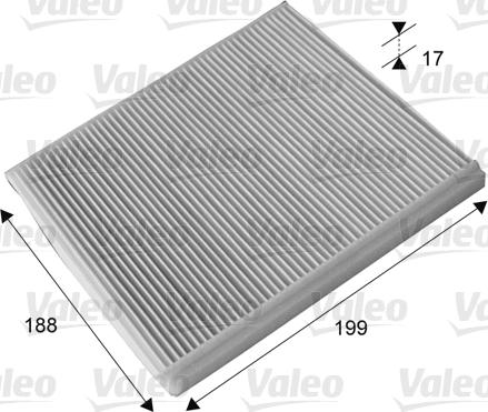 Valeo 715698 - Filtrs, Salona telpas gaiss www.autospares.lv