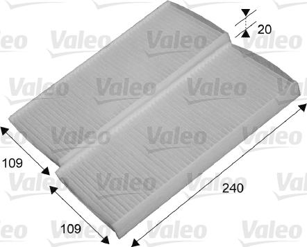 Valeo 715649 - Filter, interior air www.autospares.lv